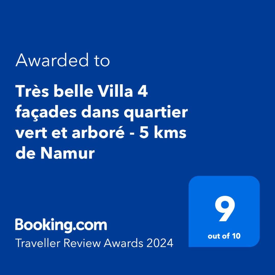 Tres Belle Villa 4 Facades Dans Quartier Vert Et Arbore - 5 Kms De Namur Zewnętrze zdjęcie