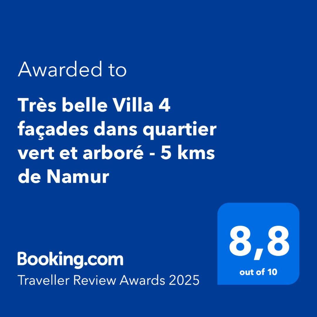 Tres Belle Villa 4 Facades Dans Quartier Vert Et Arbore - 5 Kms De Namur Zewnętrze zdjęcie