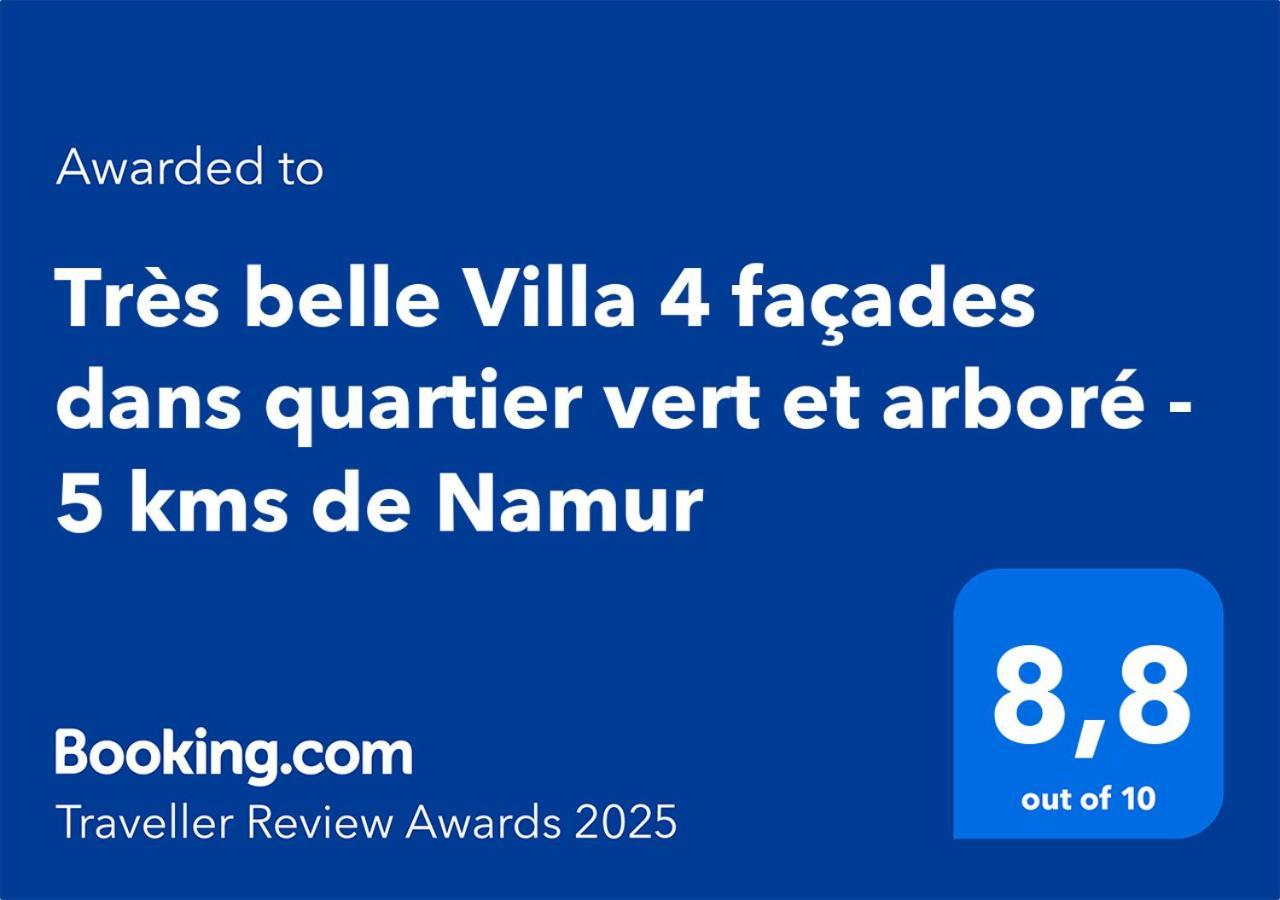 Tres Belle Villa 4 Facades Dans Quartier Vert Et Arbore - 5 Kms De Namur Zewnętrze zdjęcie